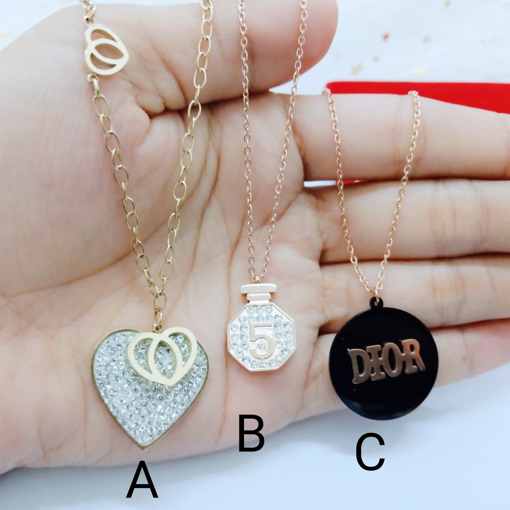 [BAYAR DITEMPAT] Kalung Titanium Set Liontin Korea Massa Kini Anti Karat Pusat Xuping Jakarta