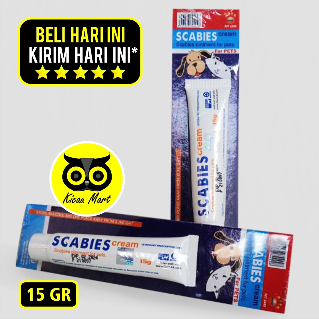 Scabies Cream 15 Gr Obat Anti Jamur Kucing Salep Kulit Luka Hewan Raid All Basmi Kutu Jamur Parasit Gudig Obat Kulit Hewan Scabies Koreng Kucing Kitten Kelinci Anjing