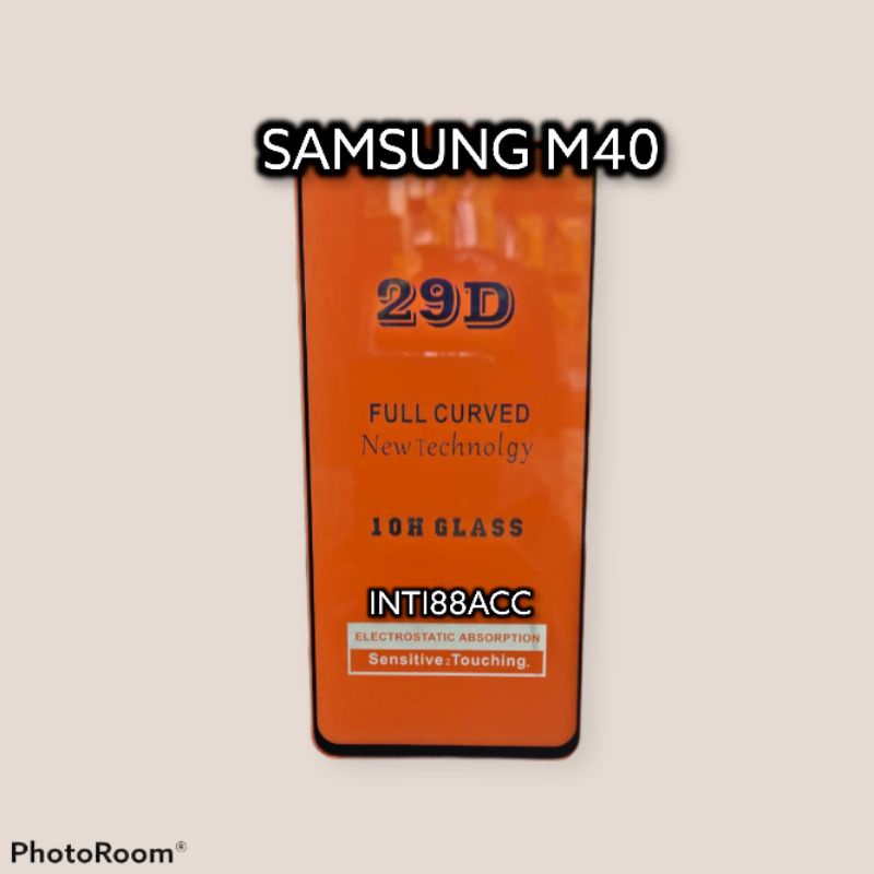 SAMSUNG M40 / TEMPERED GLASS FULLEM FULL LAYAR + PEKING CHEIL / SAMSUNG M40