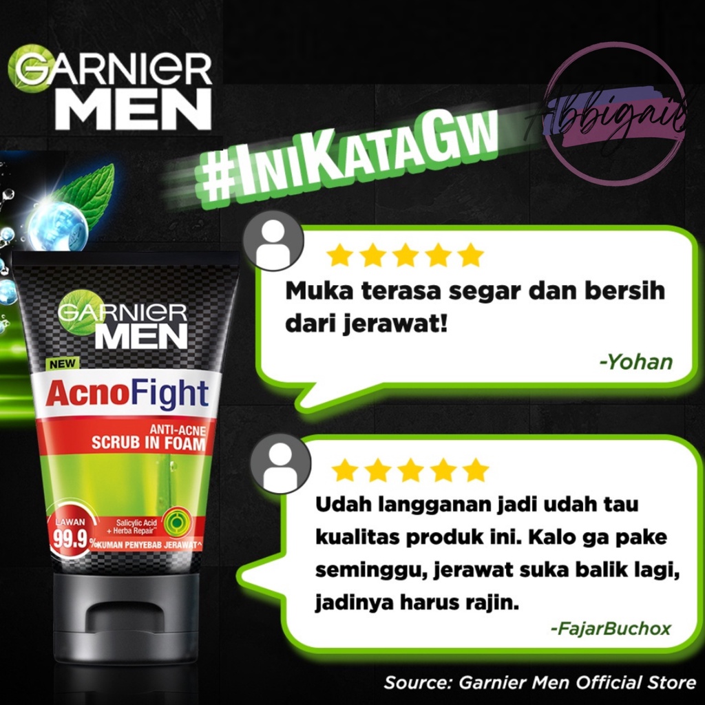 𝘈𝘉𝘎✰  Garnier Men Acno Fight / Garnier Men Wasabi / Garnier Men Oil Control / Sabun Cuci Muka Garnier / Pembersih Wajah Garnier 2013