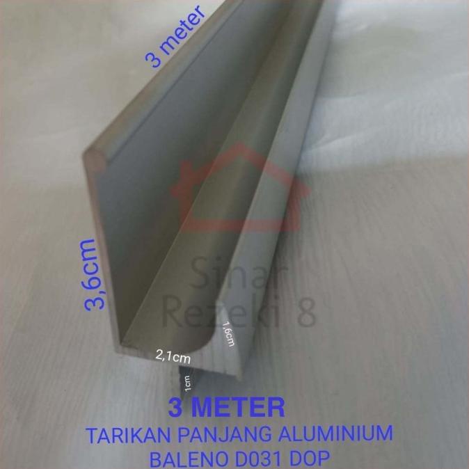 Tarikan Panjang Aluminium Dof Profil Lis Frame Handle Minimalis Lemari
