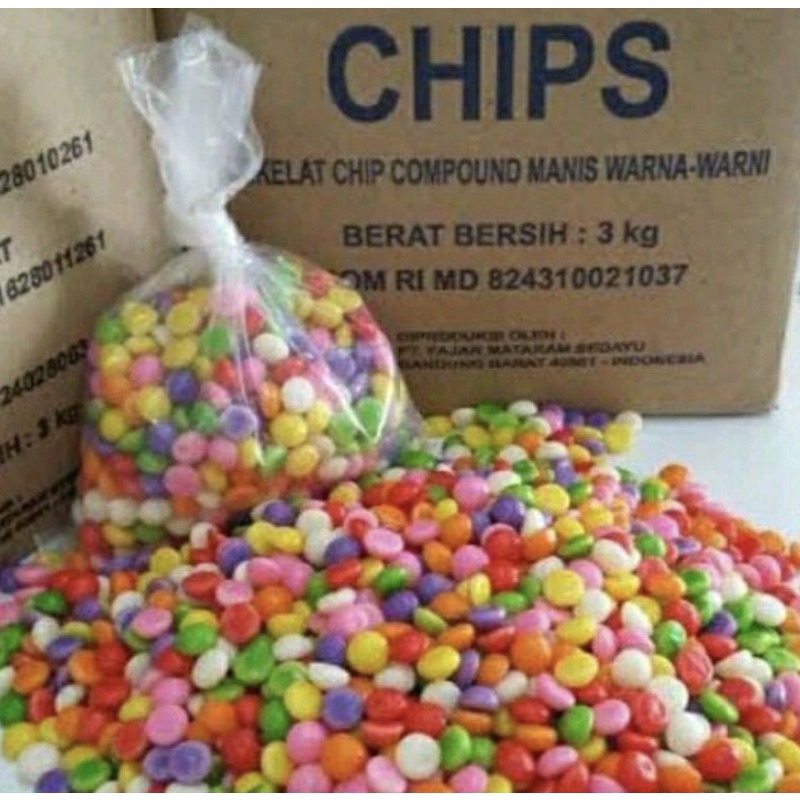 CHOCO CHIPS RAINBOW  100 GR