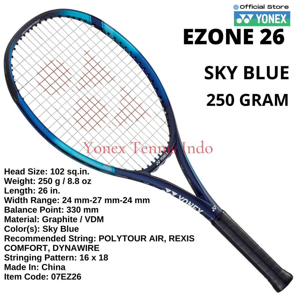 Yonex EZONE 26 250g Sky blue -racket tennis