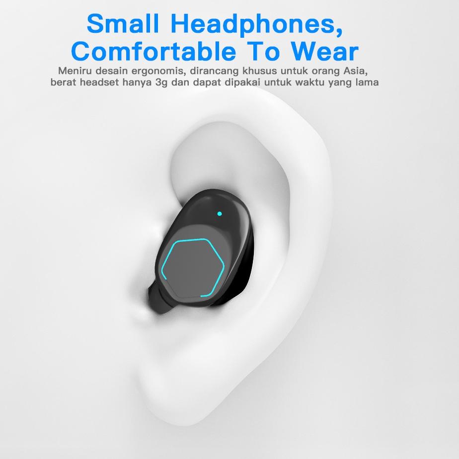 Wow Murah Meriah.. (NEW Exclusive) ECLE M12 TWS Gaming Earphone Bluetooth 5.2 Headset True Wireless 