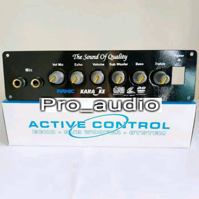 Kit Tone Control echo subwoofer karaoke plus panel