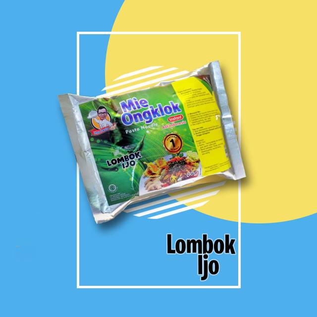 

Mie ongklok instan bumbu Lombok ijo