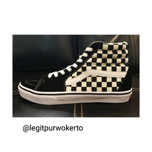 Vans SK8 Hi Checkerboard BW Japan Market
