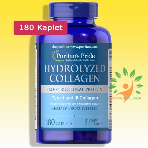 Puritan S Pride Hydrolyzed Collagen 1000 Mg 180 Caplets Anti Aging Keriput Otot Sendi Kolagen Indonesia