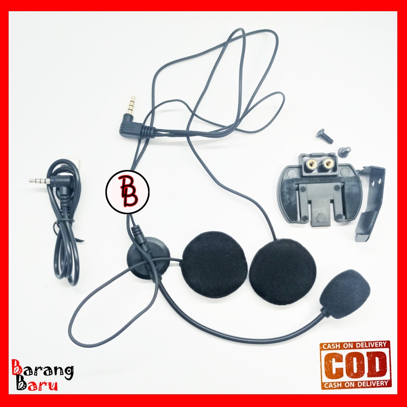 Sparepart Intercom V4 / V6 Pro Headset Clampkit Charger EJEAS FULL PAKET-1