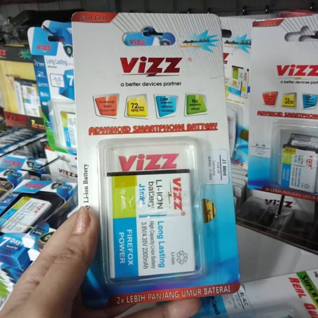 Baterai batre battery samsung galaxy j1 mini j105 double power vizz