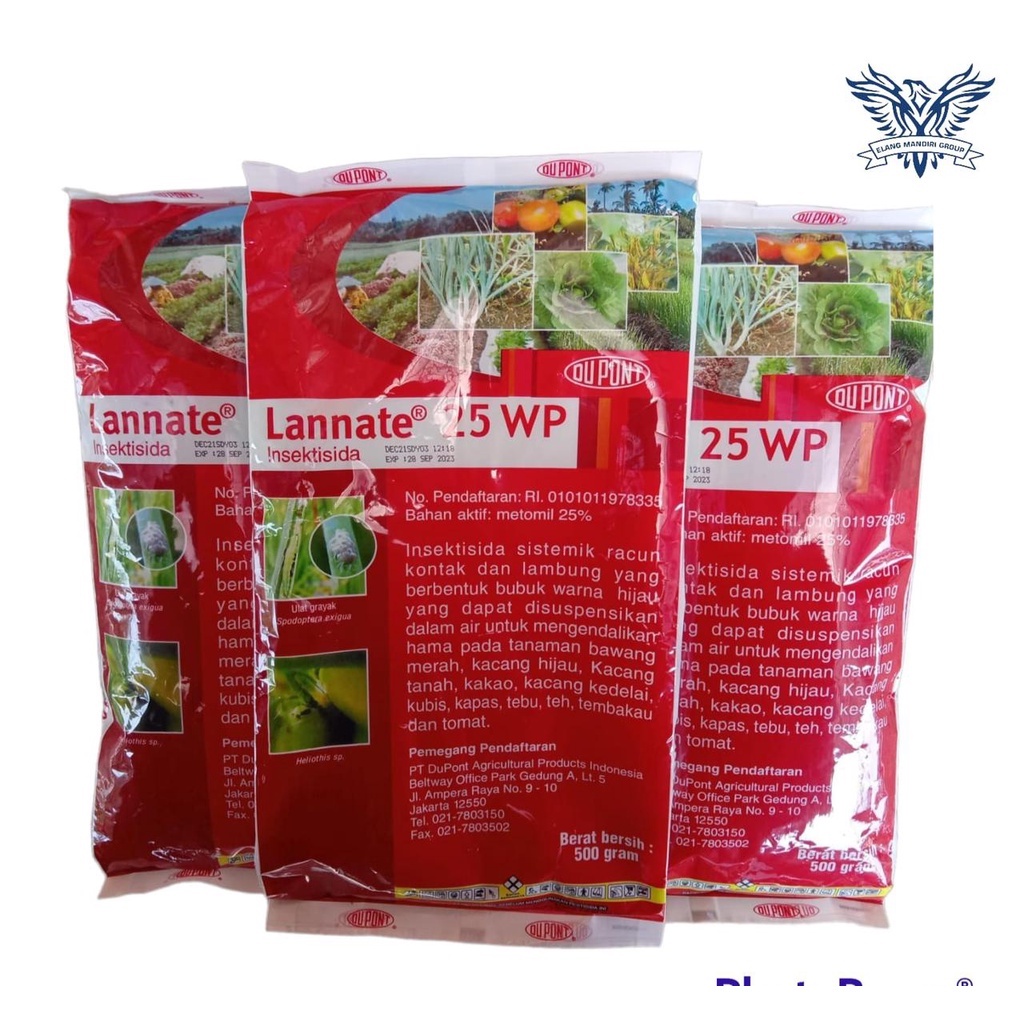 INSEKTISIDA DUPONT LANNATE 25 WP  500 GR METOMIL 25%