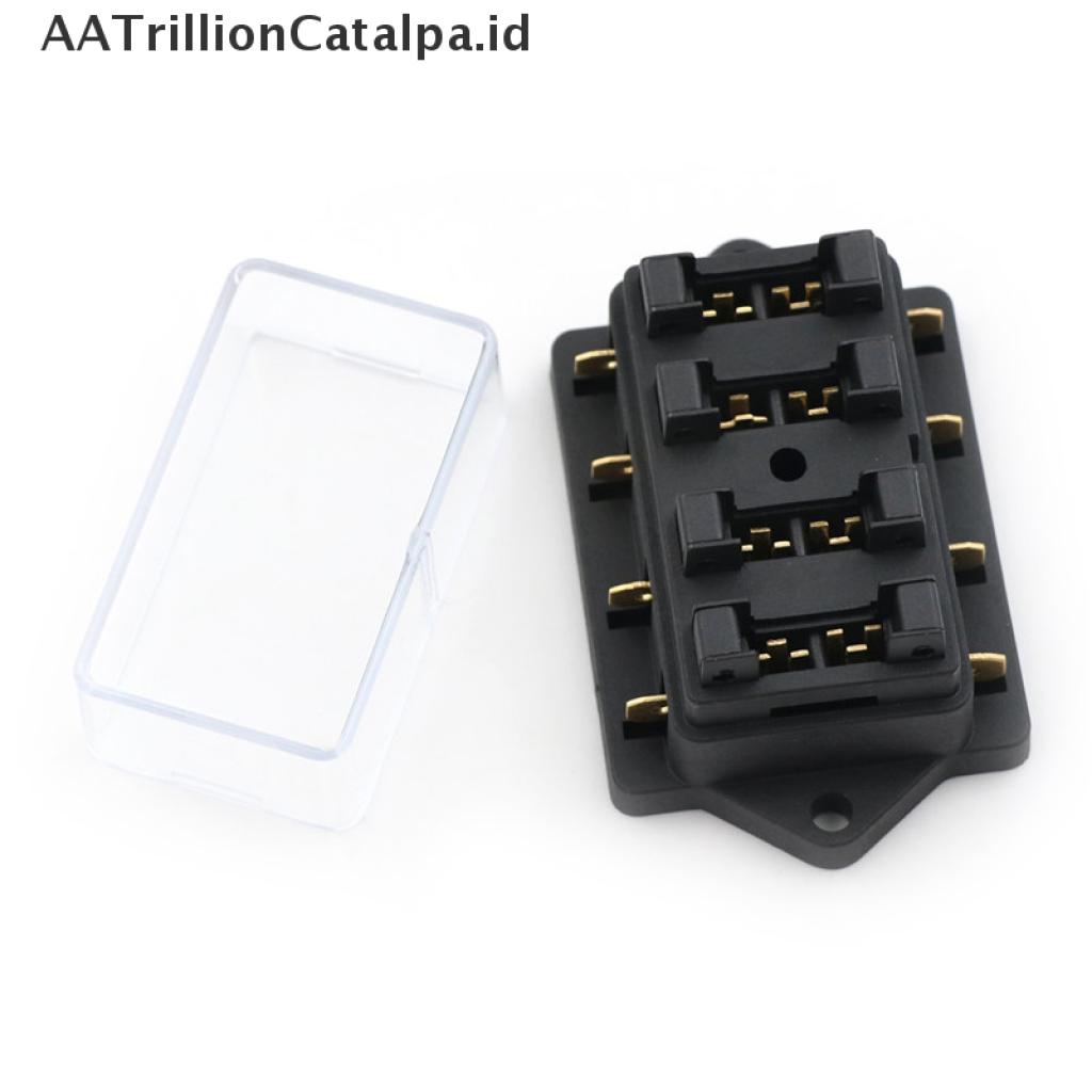 (AATrillionCatalpa) Kotak Holder Sekring Gepeng ATC 4 Arah Untuk Mobil
