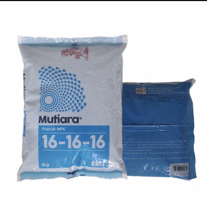 pupuk mutiara NPK 16-16-16 1kg
