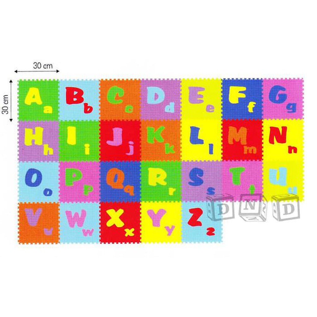 Mainan Edukasi Anak Karpet Matras Puzzle Evamat Evamats Abjad ABC