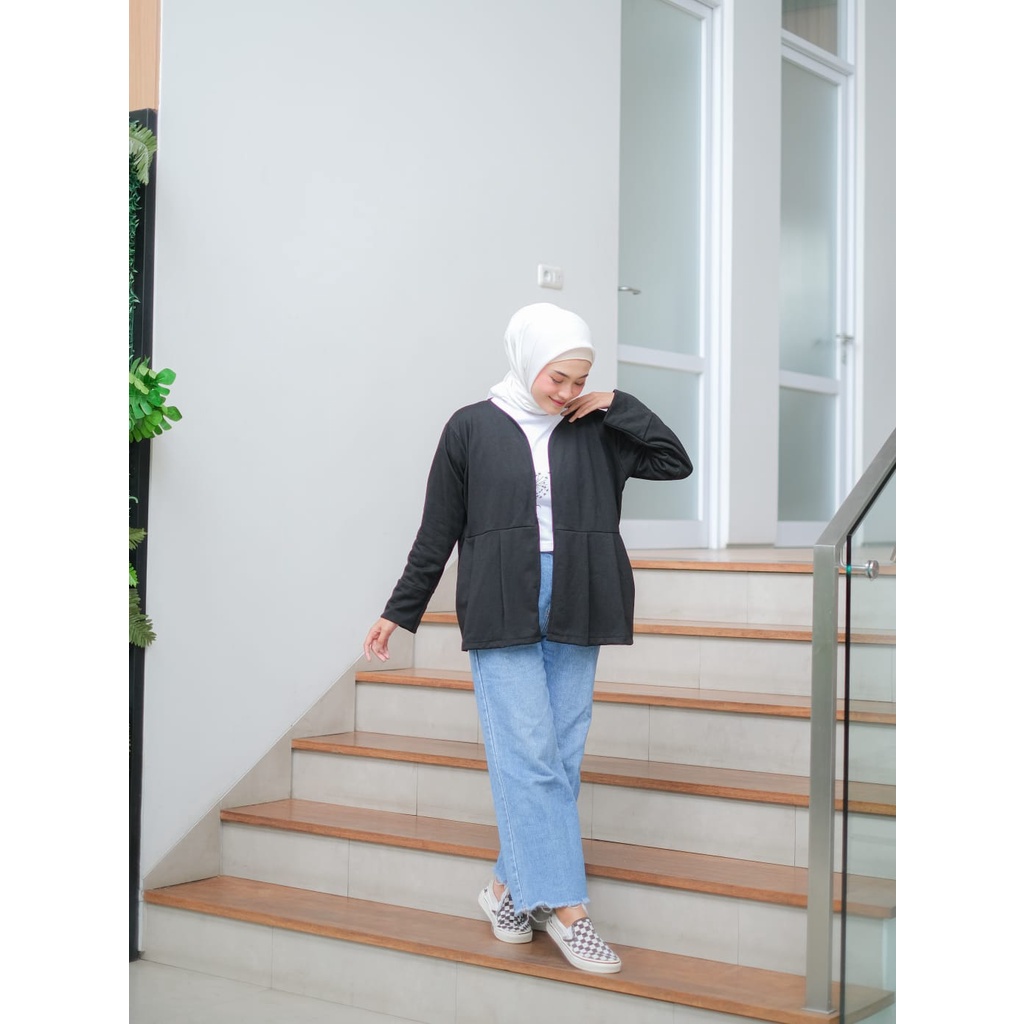 ZAHRA OUTER CARDIGAN PREMIUM Wanita BabyTerry KIMI OUTER CARDIGAN