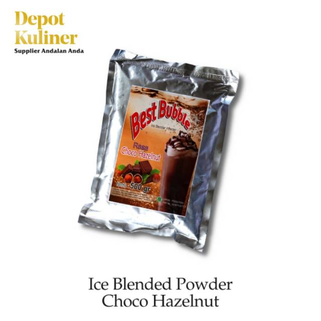 Bubuk Minuman Premium Choco Huzelnut Ice Blended Bubble Powder  500 Gram