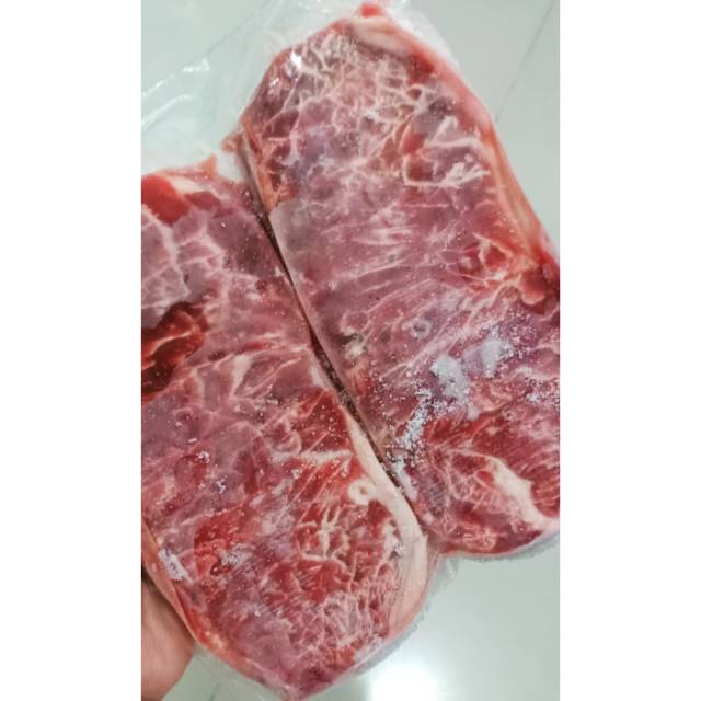 

TERMURAH DAGING STEAK / Hokubee Stirloin Steak Cut / Daging Steak murah / Sirloin tenderloin