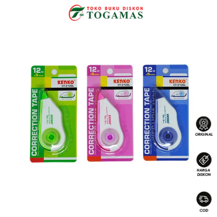 

READY STOCK !! STIPO CORRECTION TAPE CT-310SL KENKO