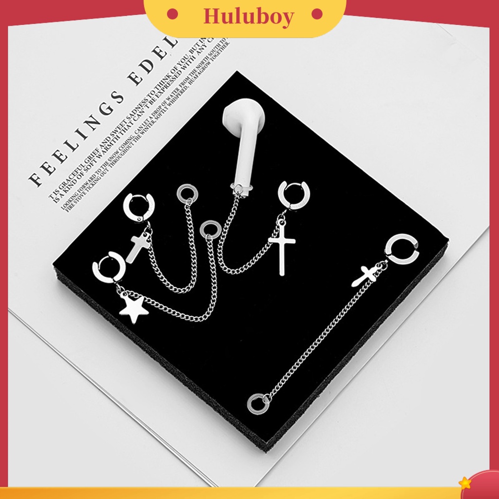 Hu Hu Hu Hu Hu Alat Bantu Pasang Kacamata♡ 1 Pc Anting Tali Earphone Universal Bahan Stainless Steel Anti Hilang