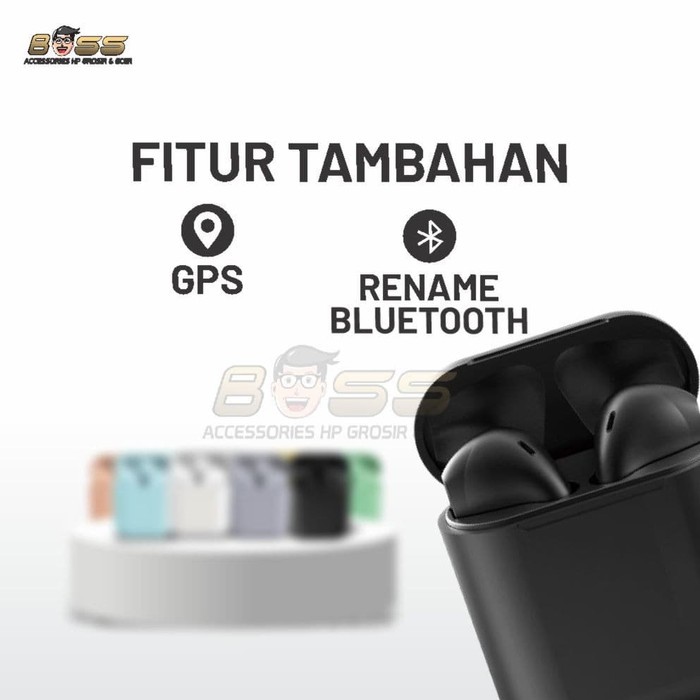 TWS i12 MACARON  BLUETOOTH INPODS MACARON WARNA PASTEL