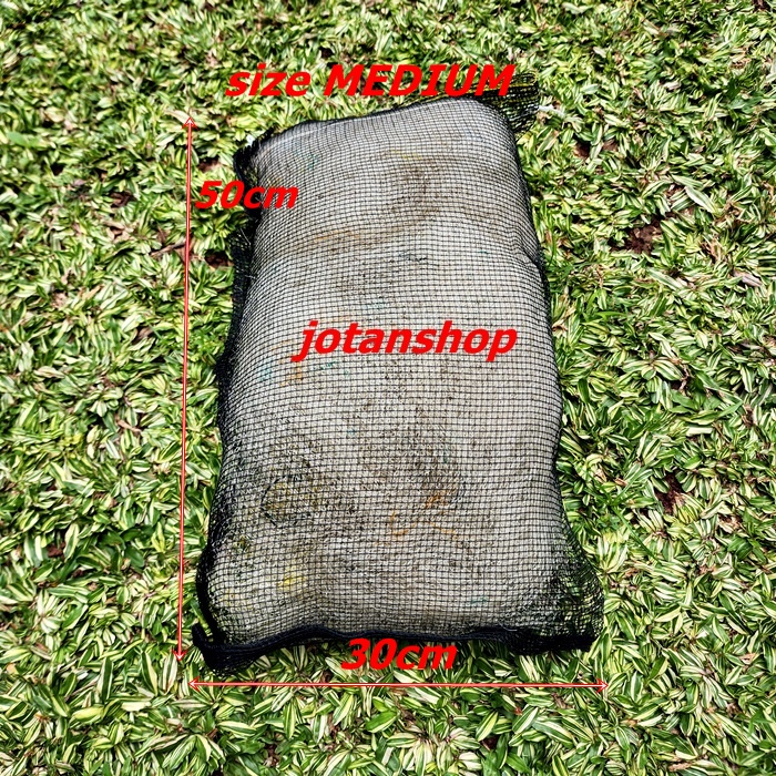 JARING BEKAS NELAYAN Medium M media filter kolam koi aquarium pengganti bioball japmat size sedang