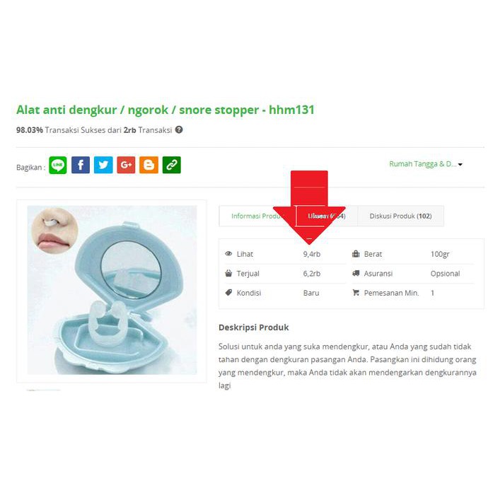 Unik Snore stopper alat bantu anti dengkur ngorok saat tidur - HHM131 Diskon