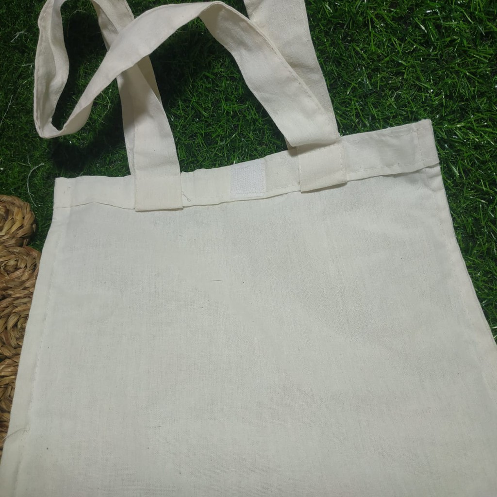 READY STOK TOTEBAG BLACU POLOS 30x40