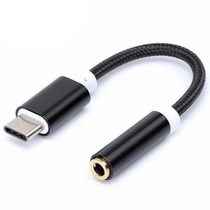 Adapter USB Type-C ke 3.5mm Audio Port Braided - PJ1645-01