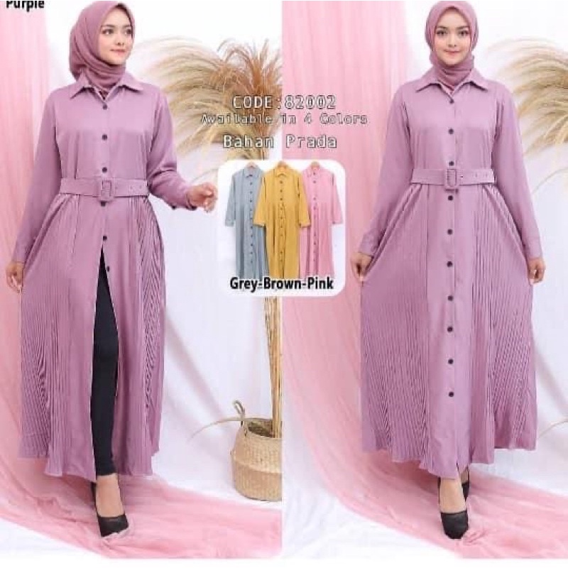 gamis full kancing