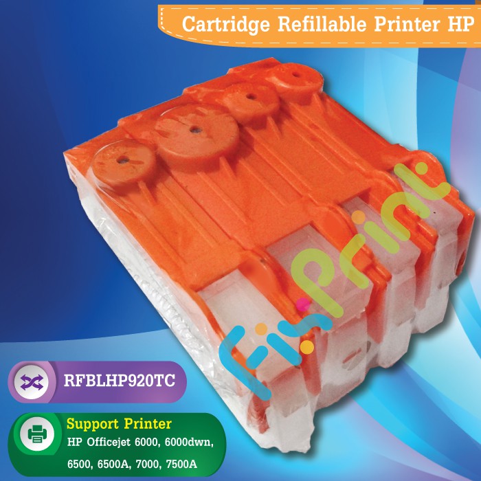 Cartridge MCISS Refillable HP 920 CMYK  Refill Printer Officejet 6000 6500 7000 7000A