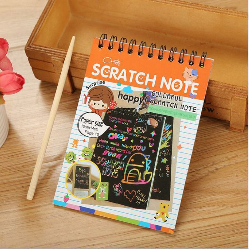MAINAN EDUKASI KOREAN SCRATCH NOTE 4,5 x 10 CM