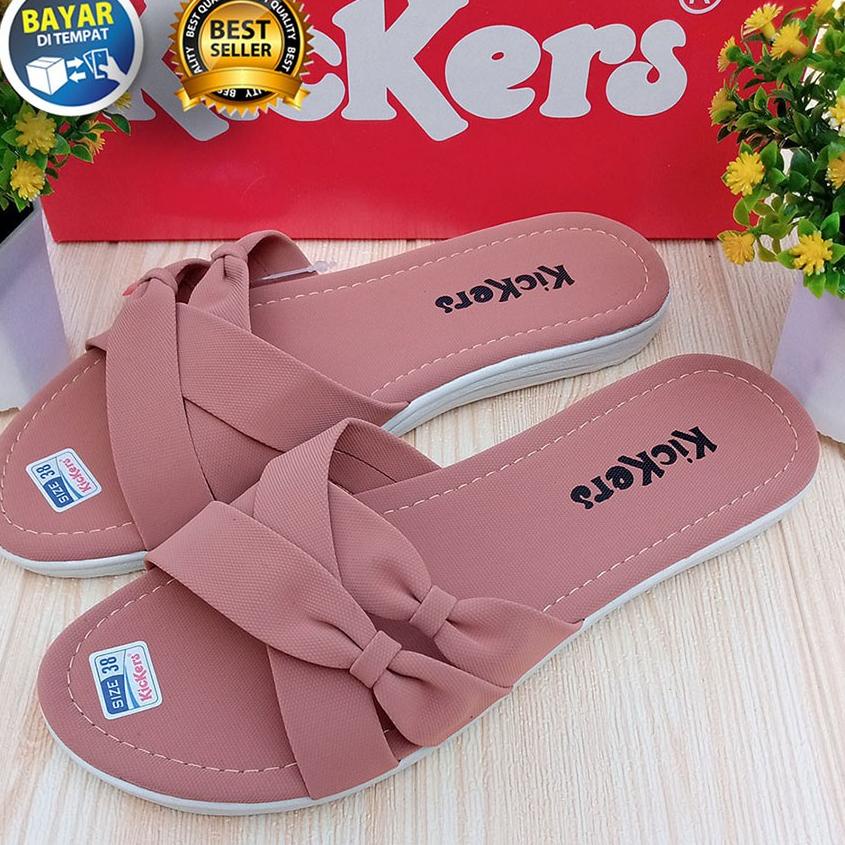 [CWJ] PROMO 4.4 MEGA SALE  SANDAL WANITA DEWASA SLOP KICKERS SALEM EMPUK NYAMAN DIPAKAI / SANDAL REM
