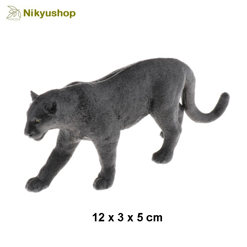 [Nikyushop] Mainan Edukasi Pajangan Miniatur Hewan Macan Kumbang Black Panther Animal Figure