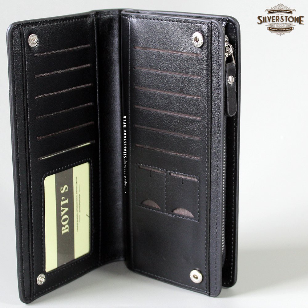 Boweisi By Bovis Dompet Kulit Pria Wanita Model Panjang BW-33