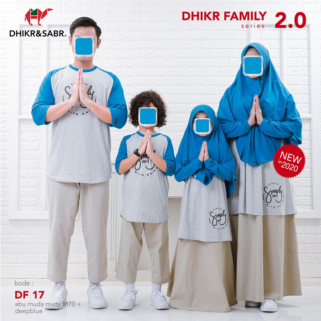 Kaos Couple Muslim Dhikr Family Dari DHIKR&SABR OFFICIAL Pusat Bandung [PRODUSEN]
