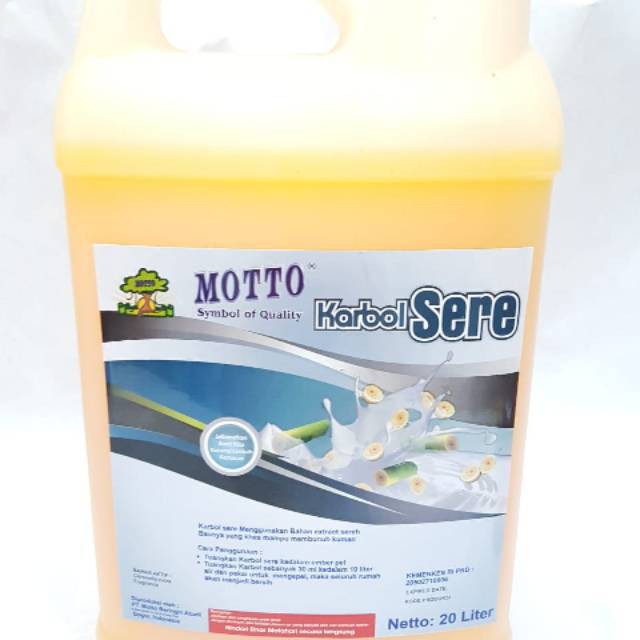 Motto Karbol Sere 5 Liter PRODUK TERBAIK DENGAN KEMASAN EKSKLUSIF