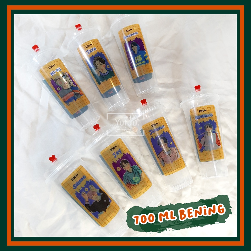 ENHYPEN REUSABLE CUP / BOTOL ENHYPEN / KPOP REUSABLE CUP