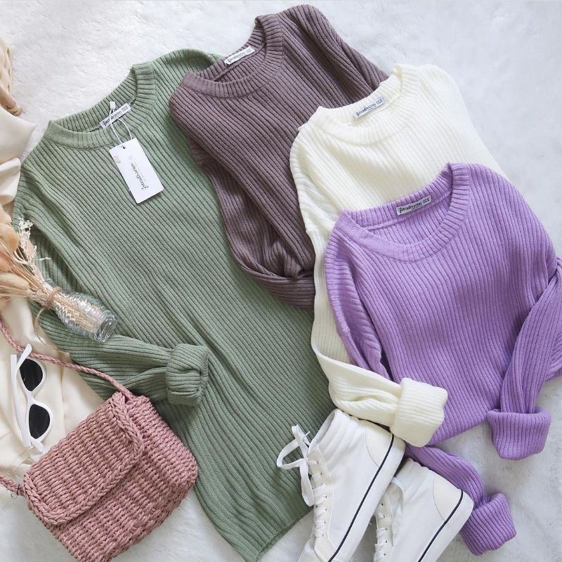 BOXY JUMBO SWEATER || BAJU RAJUT MURAH