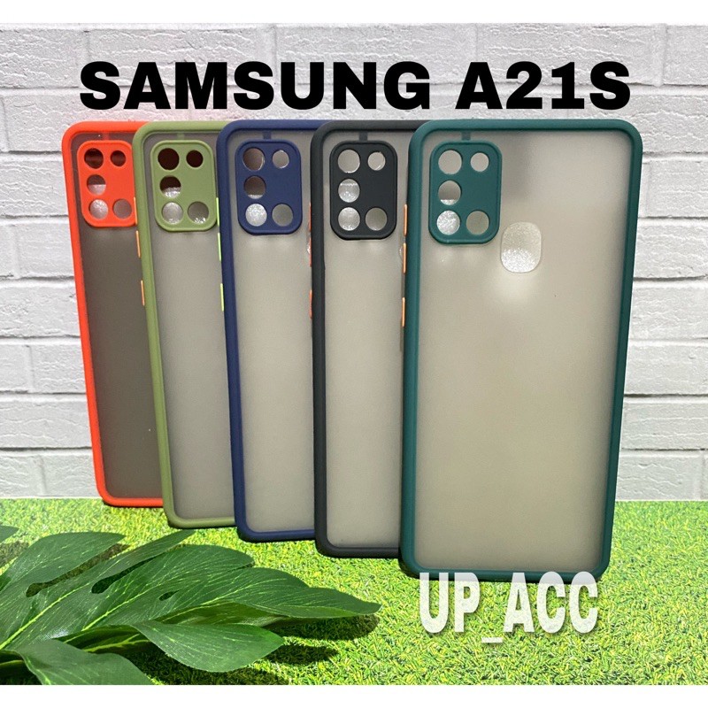 SAMSUNG A21S / MY CHOICE Case SQUARE Bumper Candy Lens Fuze Dove CAMERA Protector Hard