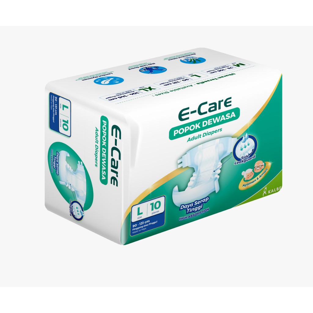 Diapers E-care Adult isi 10 Pcs -  Popok Dewasa