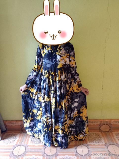 Gamis Twill Rayon Candimekar Premium / Homedress Twill Ori Batik Malaman Asli Pekalongan