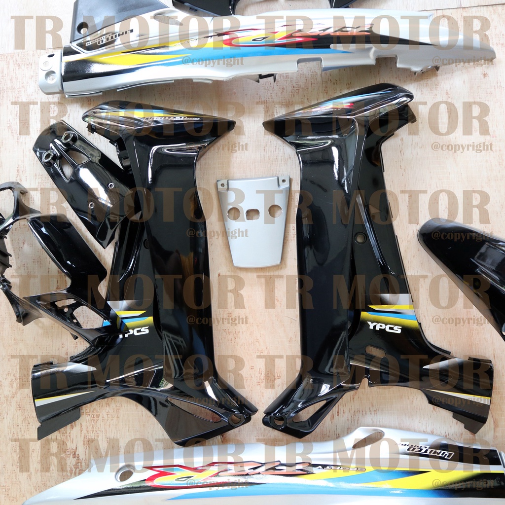 Cover Body Fizr F1zr Limited Edition Hitam Biru Full Set Halus Cover Bodi Yamaha Fiz r