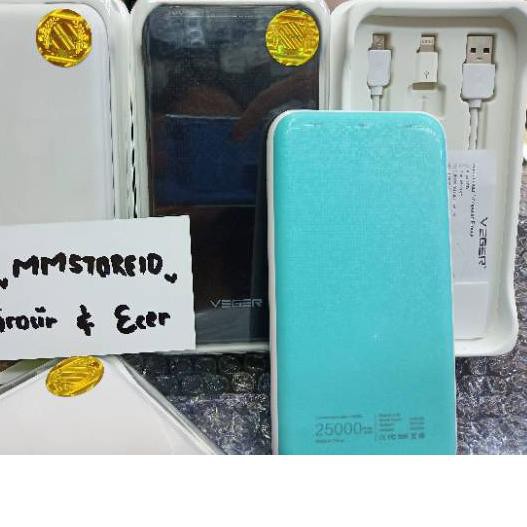 ➧ PB Powerbank Veger V16 25000mah jamin Original 100% garansi 1 tahun/ power bank Veger 25000 origin