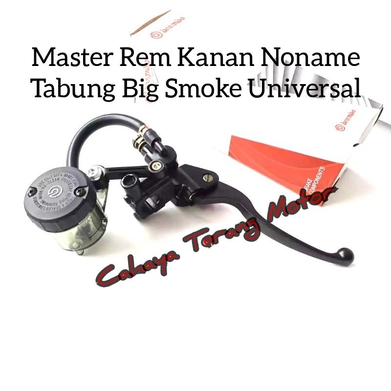 Master Rem Kanan NoName Tabung Big Smoke 1 Set Universal, Nmax,Pcx,Aerox,Beat,Ninja,Cbr,Vixion, Dll