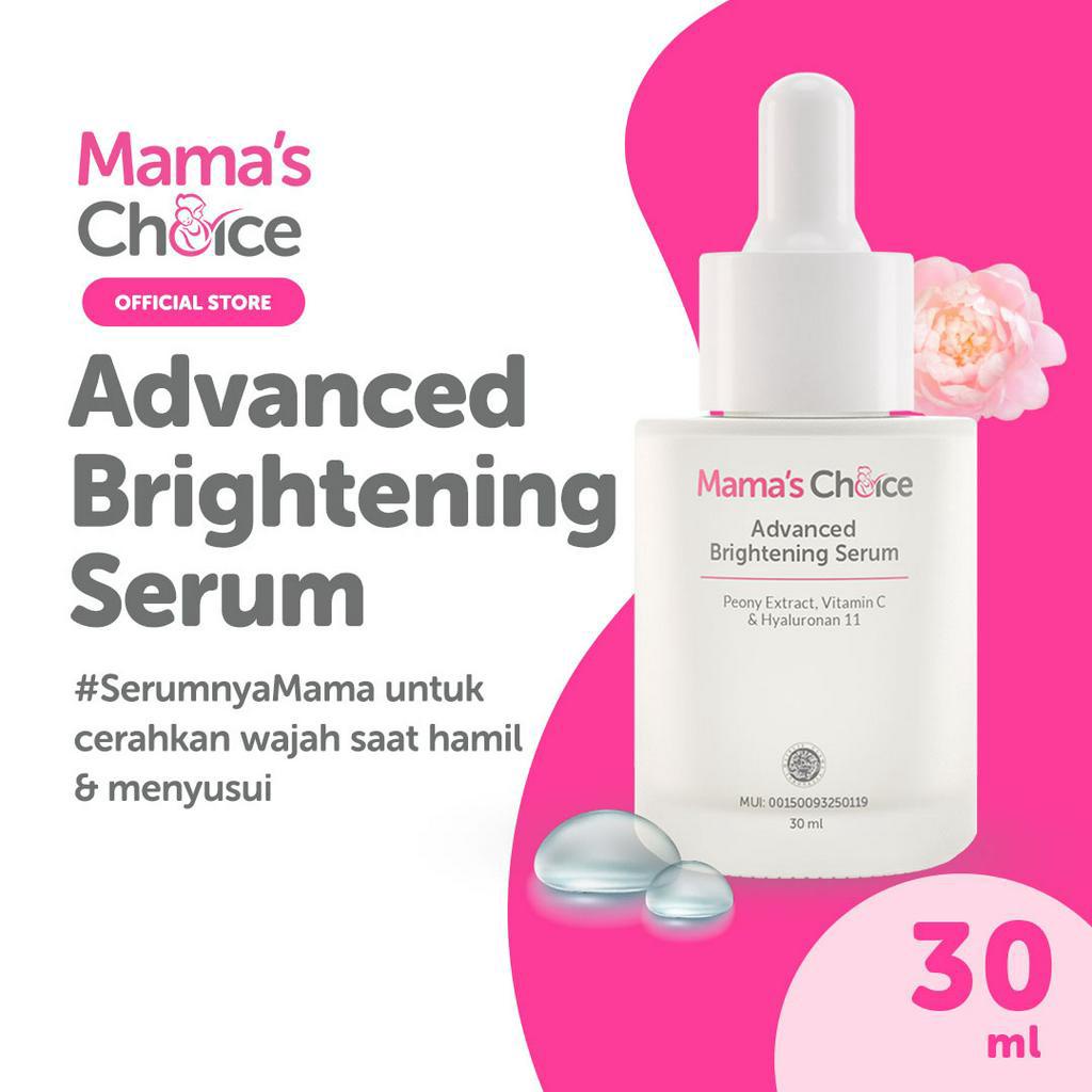 Mama's Choice Advanced Brightening Face Serum 30ml / Mamas Choice Serum Pencerah Wajah Ibu Hamil Menyusui 30 ml / Mama Choice Skincare / Skincare Pencerah Wajah