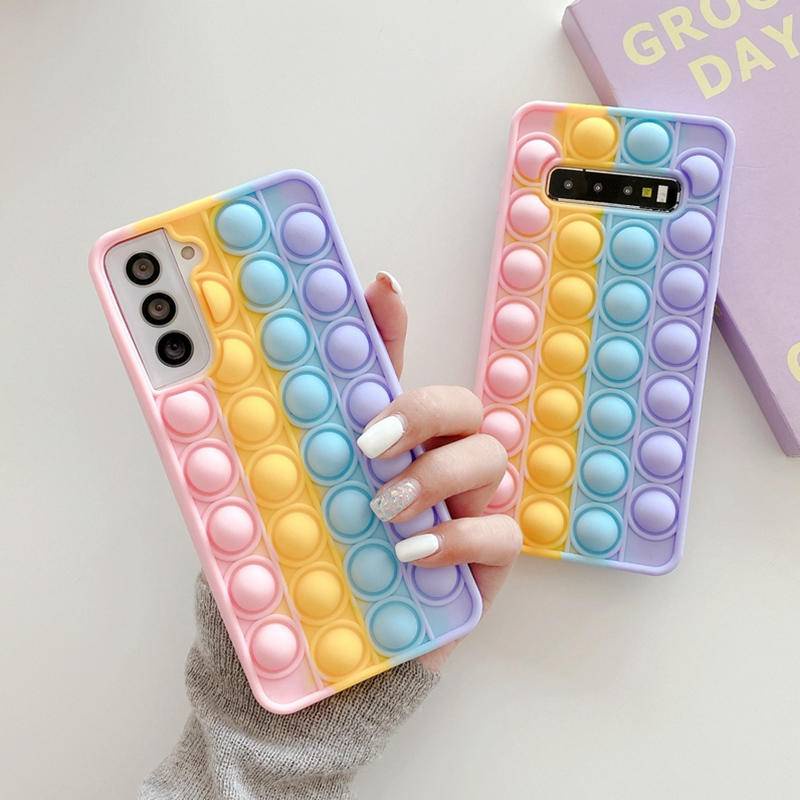 Soft Case Silikon Motif Gelembung Untuk Samsung M30 M31 M31S M51 S9 S10 S10E S20 S20FE S21 S30 S21FE S22 Plus Lite Ultra 4G