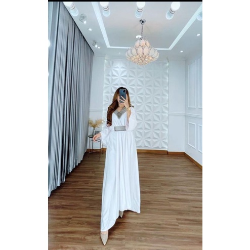 gamis rayon safa // gamis terbaru // dress Korea // dress wanita // dress lebaran // dress kondangan