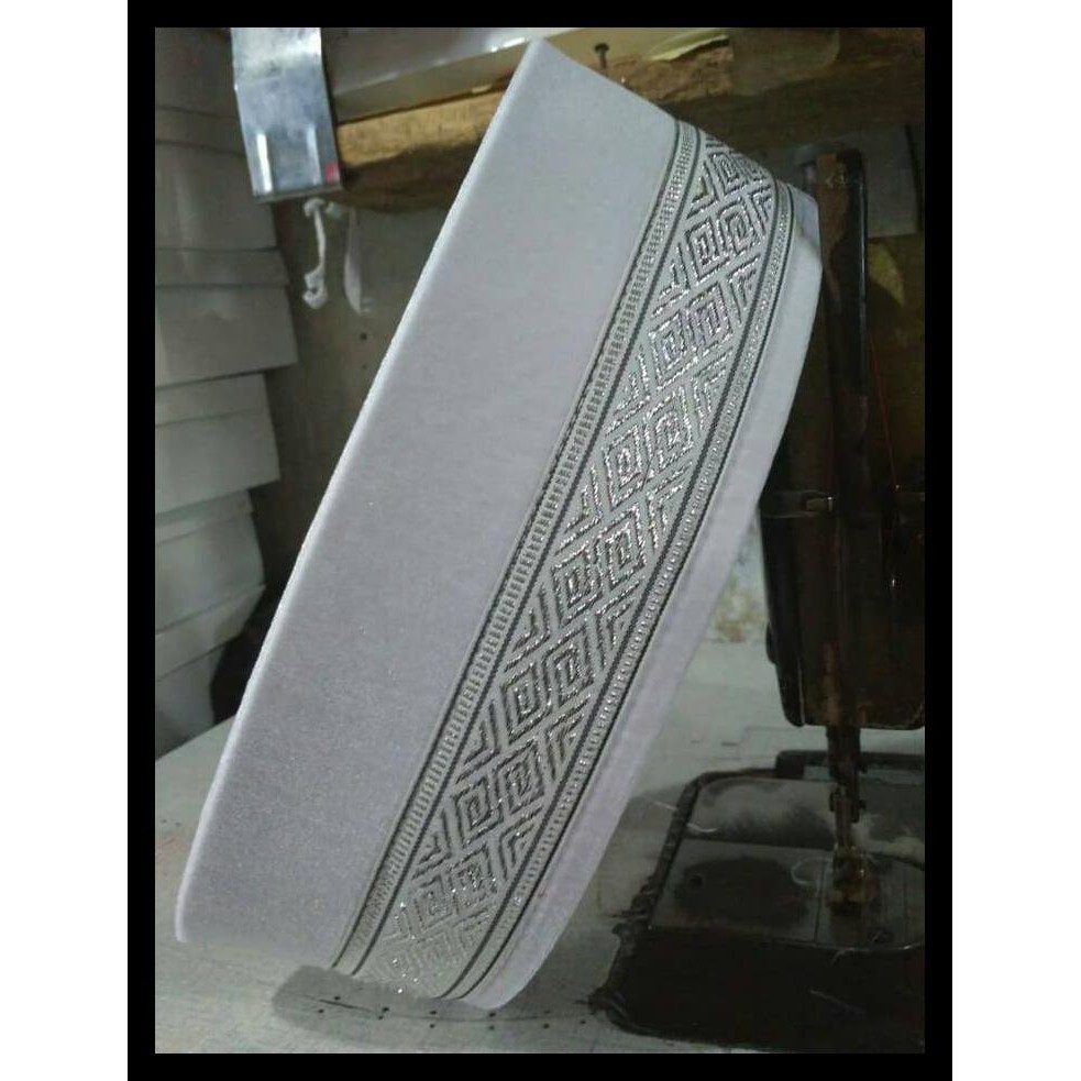 paling murah peci songkok putih renda perak terbaik