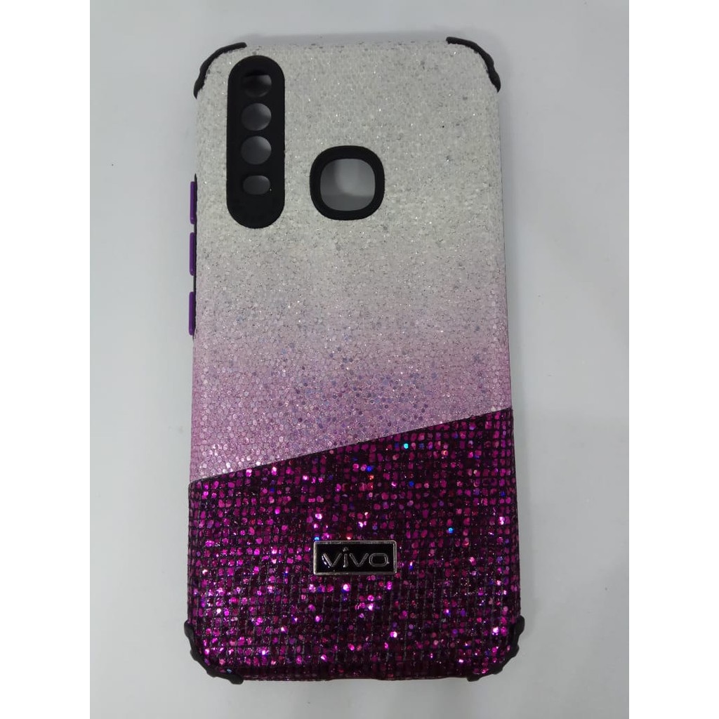 Casing Glitter Disco Vivo Y17/Y15/Y12/Y12i/Y11 Glamor Bling Bling Disko Weika COD