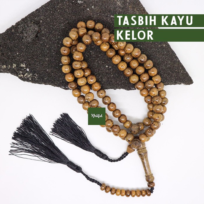 TASBIH KAYU GALIH KELOR / 99 BUTIR / 8 MM 100% ASLI